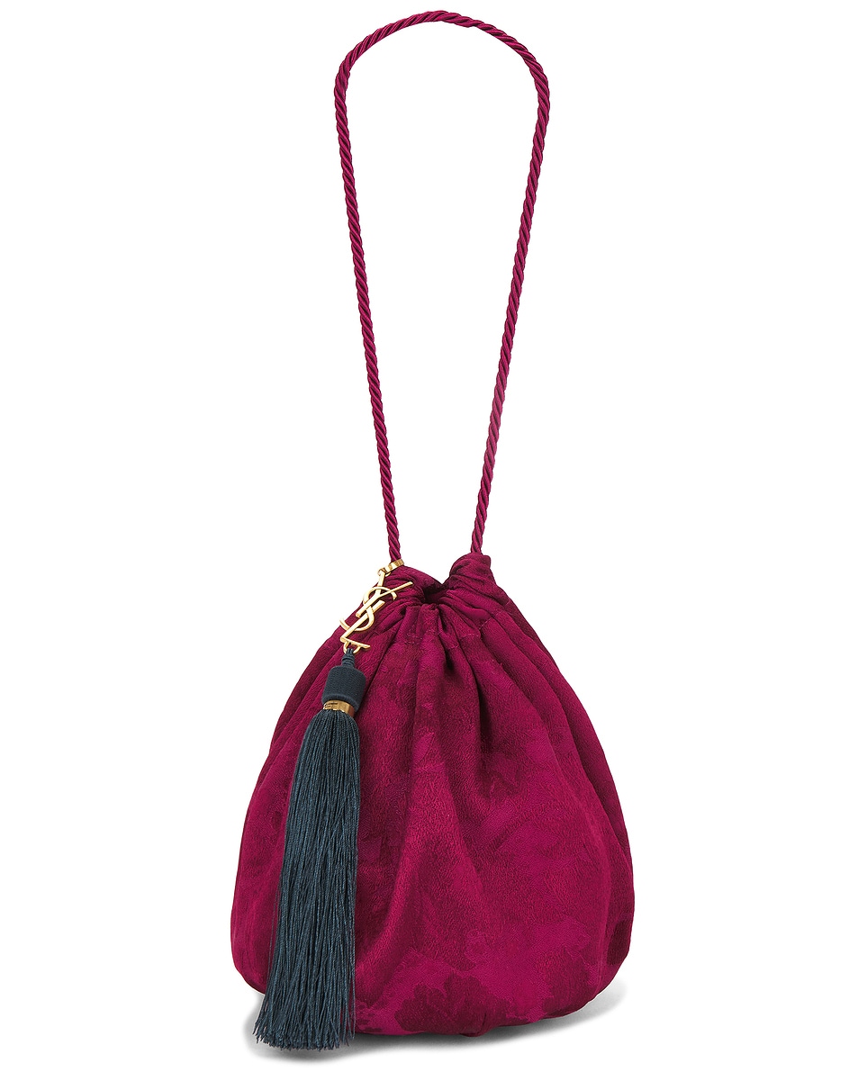 

Evening Pochon Round Сумка Saint Laurent, Dark Red Berries & Blue