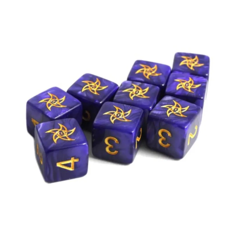 

Трубка d6 — фиолетовая со знаком астрала (звезды) Elder Sign (9), Elder Dice