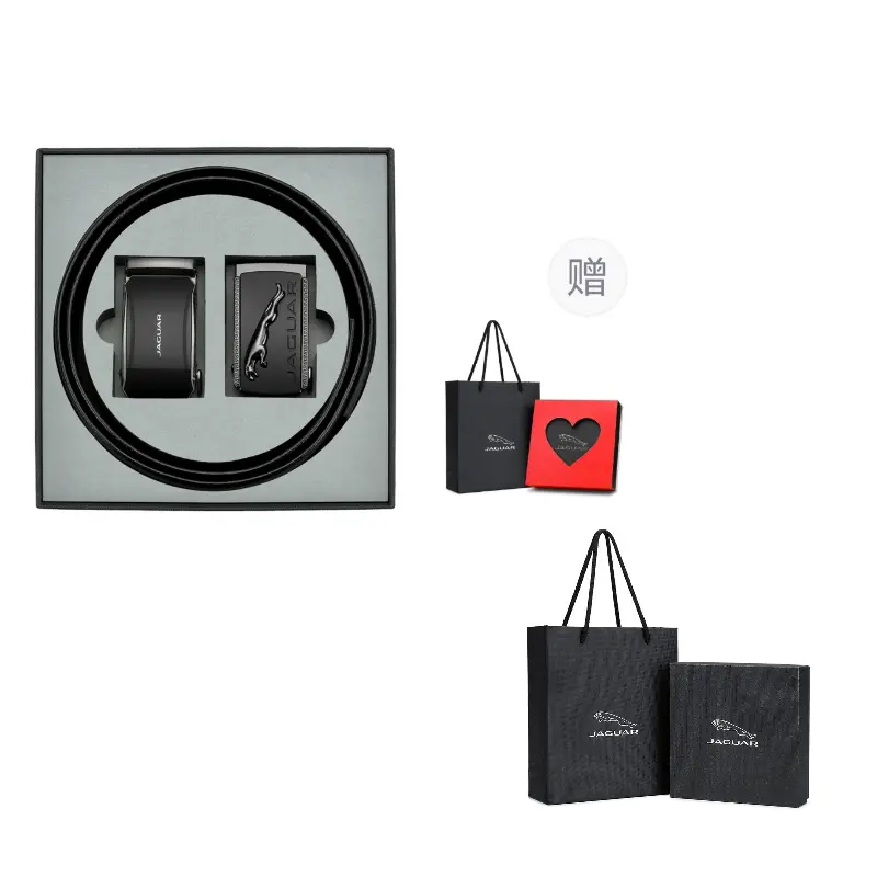 

JAGUAR Ремень из натуральной кожи для мужчин черный 3.5 см, Black