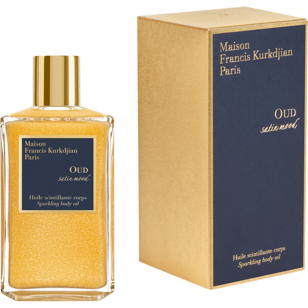Лосьон для тела oud satin mood sparkling body oil Maison Francis Kurkdjian Paris, объем 200 мл — фото 4