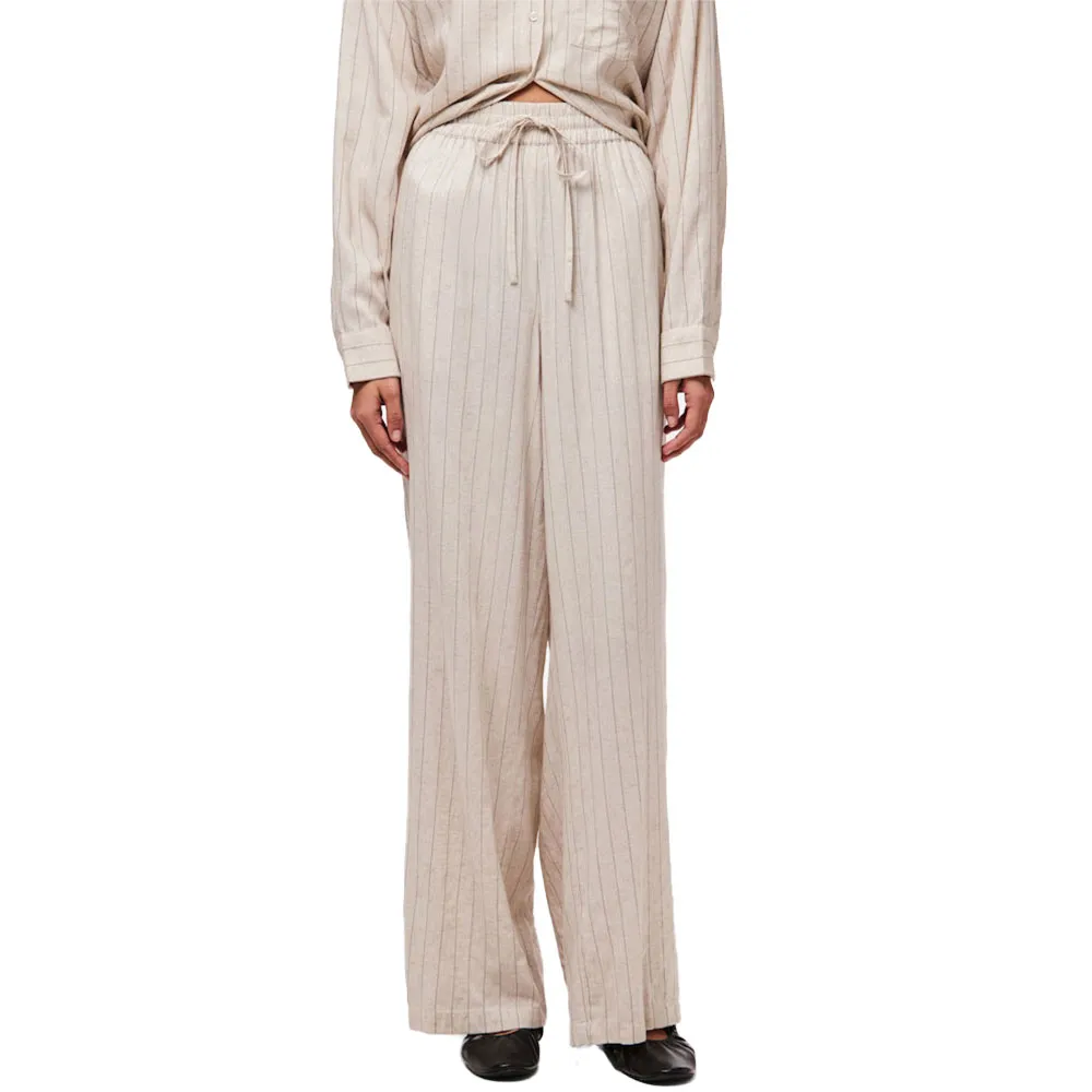 

Брюки с высокой талией Pieces Pia Wide Leg, бежевый