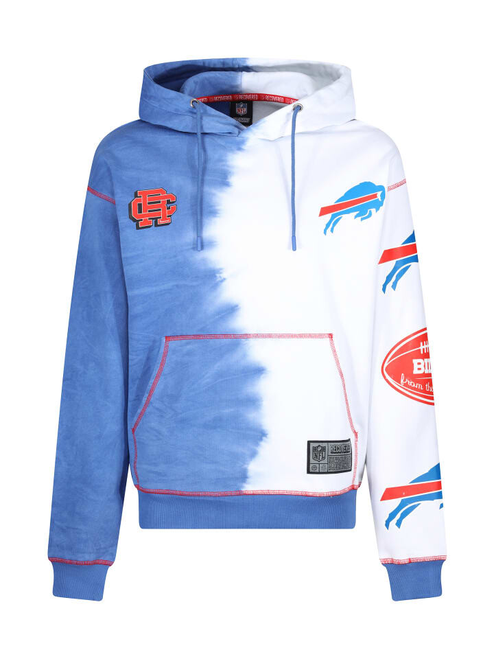 

Толстовка Re:Covered Hoodie NFL Bills Ink Dye Effect On, темно-синий