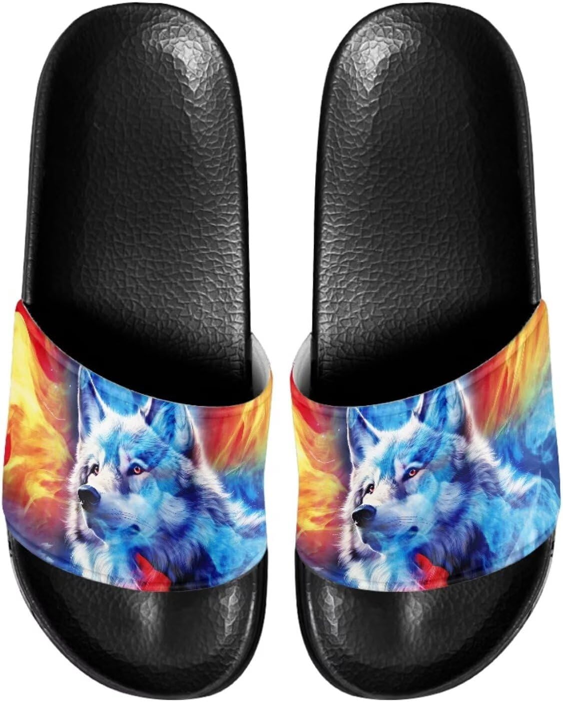 

Шлепанцы Vuriqeby Cloud для мужчин, противоскользящие, быстросохнущие, Flame Wolf