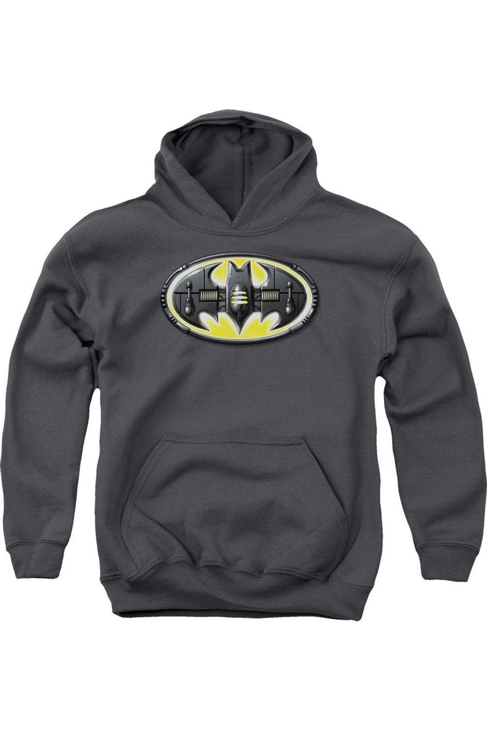 

Детская толстовка с капюшоном Batman Bat Mech Logo Gildan, Charcoal