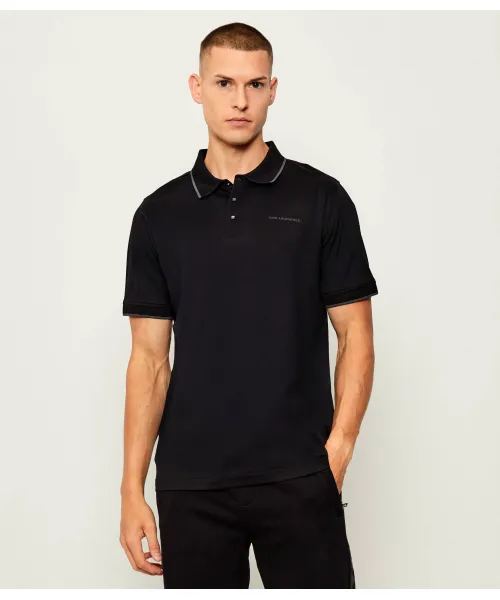 

Футболка поло Regular fit Karl Lagerfeld, черный