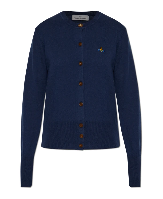 

Кардиган, отделанный кашемиром. Vivienne Westwood, синий
