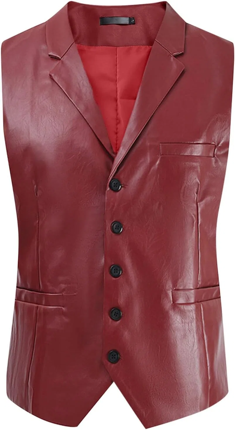 Мужской топ-майка Slim Fit Ribbed, Wine
