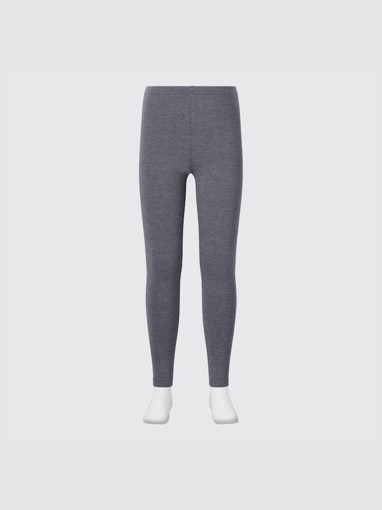 

Очень теплые хлопковые леггинсы Heattech Uniqlo, цвет 08 серый