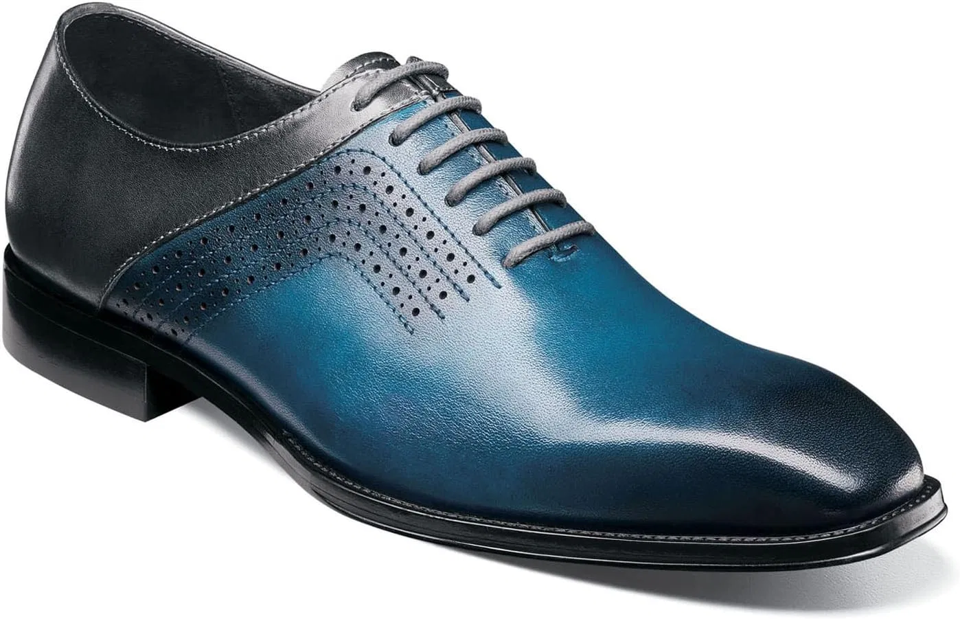 Мужские оксфордские туфли на шнуровке Stacy Adams Halloway Oxford, Navy Grey — фото 2