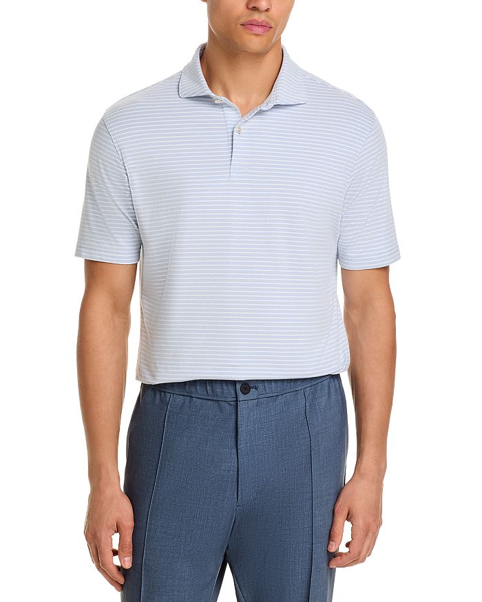 

Крафтовая поло-рубашка Crown Crafted Albatross из хлопкового пике Peter Millar, синий