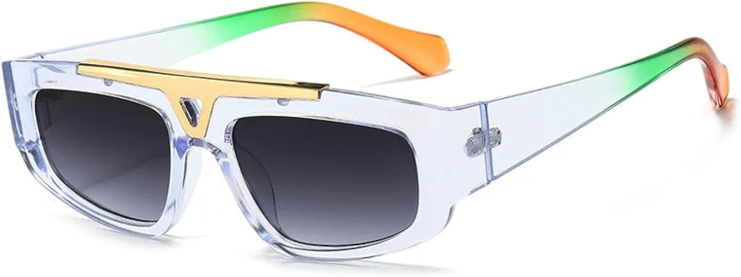 

Ретро металлические полые мужские солнцезащитные очки «кошачий глаз», модные градиентные солнцезащитные очки с защитой от УФ-излучения UV400, трендовые женские солнцезащитные очки TVTBBVV, Light Blue Gray