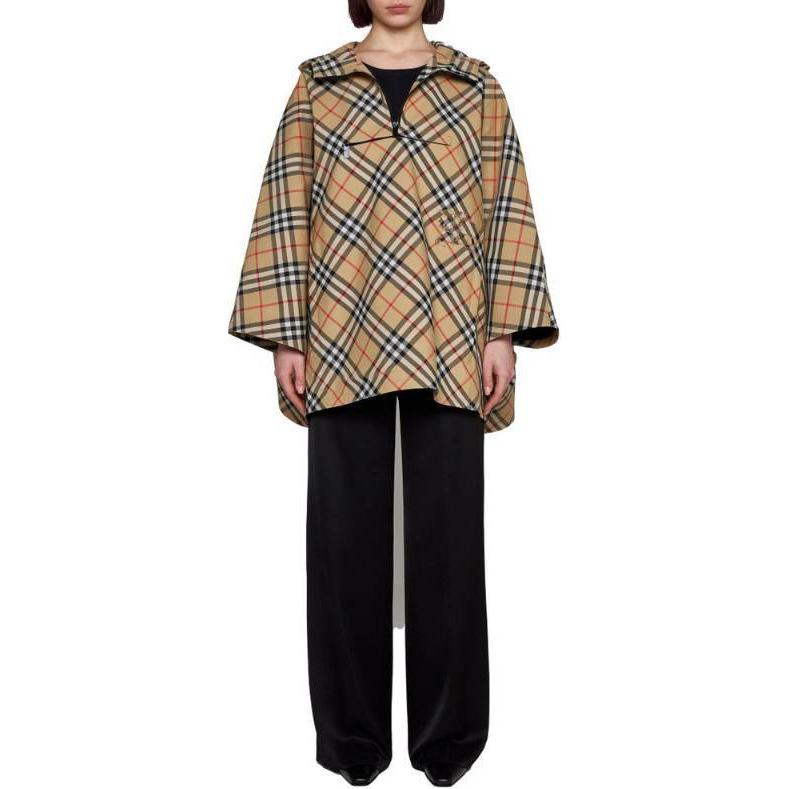 Толстовка Burberry с капюшоном на молнии наполовину, коричневый — фото 3