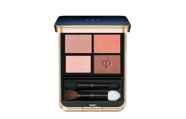 Clé De Peau Beauté Палетка теней для век Light Illusion Shimmer с 4 оттенками для легкого контурирования, #08 Twilight Warm Orange