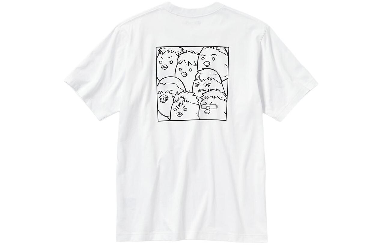 Футболка Volleyball Junior Co-branded Model Unisex White Uniqlo, белый — фото 2