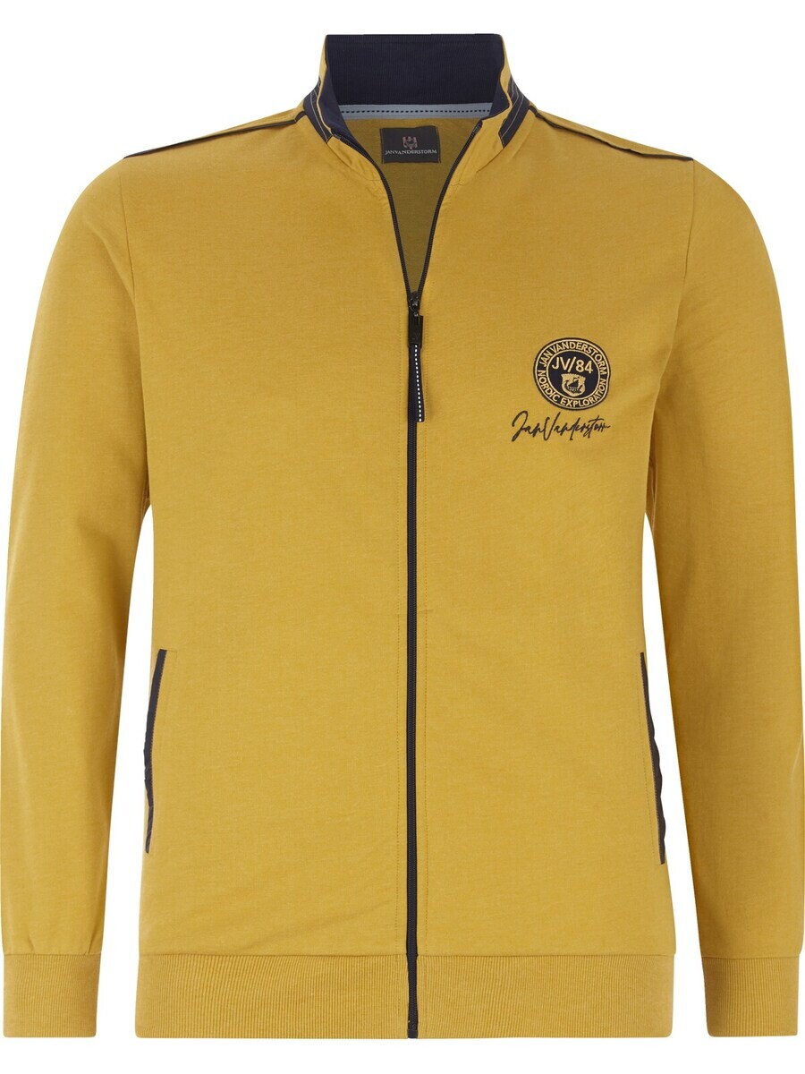 

Куртка на молнии Jan Vanderstorm Zip-Up Hoodie Andtarsen, цвет dark yellow