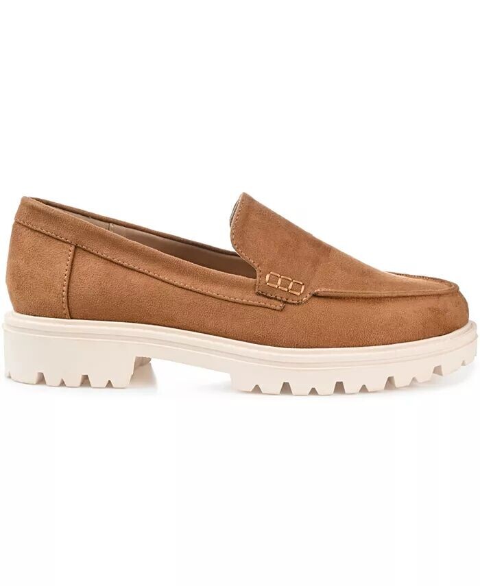 Женские мокасины Erika Slip-On Journee Collection, коричневый/бежевый — фото 2