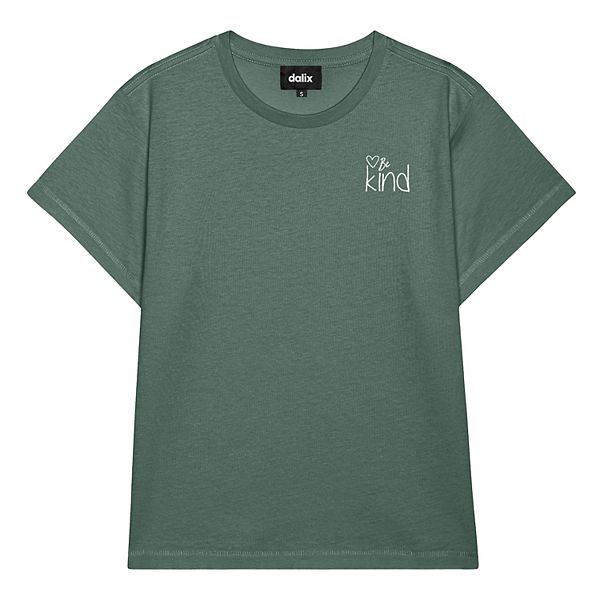 

Женская футболка Be Kind с высокой талией Dalix, Pine