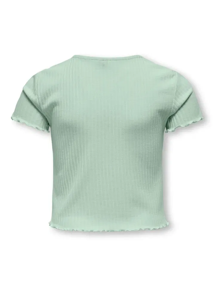Футболка с оборками KIDS ONLY, зеленый — фото 2
