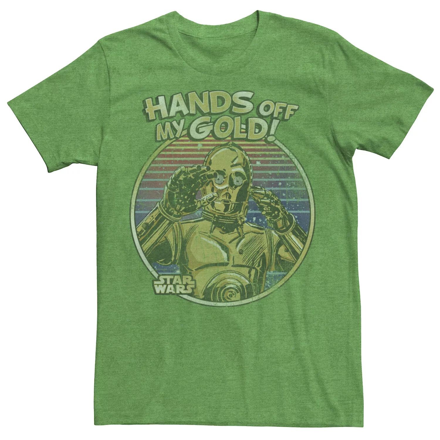 

Мужская футболка C-3PO Hands Off My Gold Retro Tee Star Wars