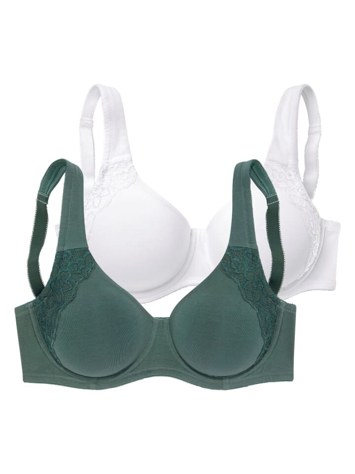 

Бюстгальтер-минимайзер PETITE FLEUR Minimizer BH, цвет grün+weiß