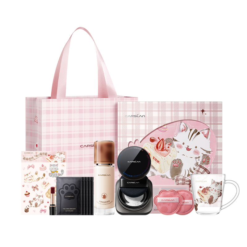 

High Level Foundation CP2 Cosmetics Box Makeup Set, набор из 9 предметов Carslan, [three cats liquid foundation 4.0+черный magnetic loose powder]best-selling cp2 combination