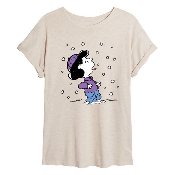 

Футболка Juniors Peanuts Lucy Snow большого размера Licensed Character, бежевый