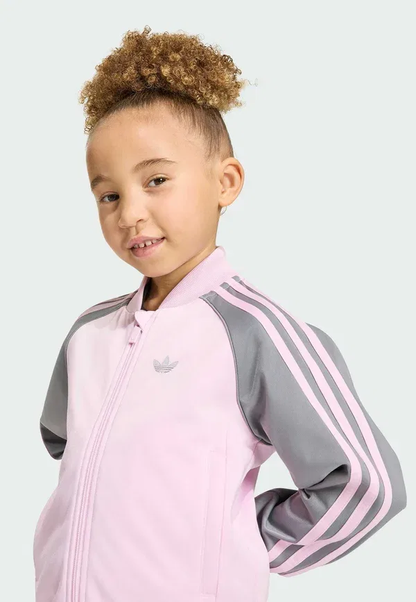 Детский спортивный костюм Adidas Originals SST Tracksuit Kids Set, орхидейный фьюжн — фото 3