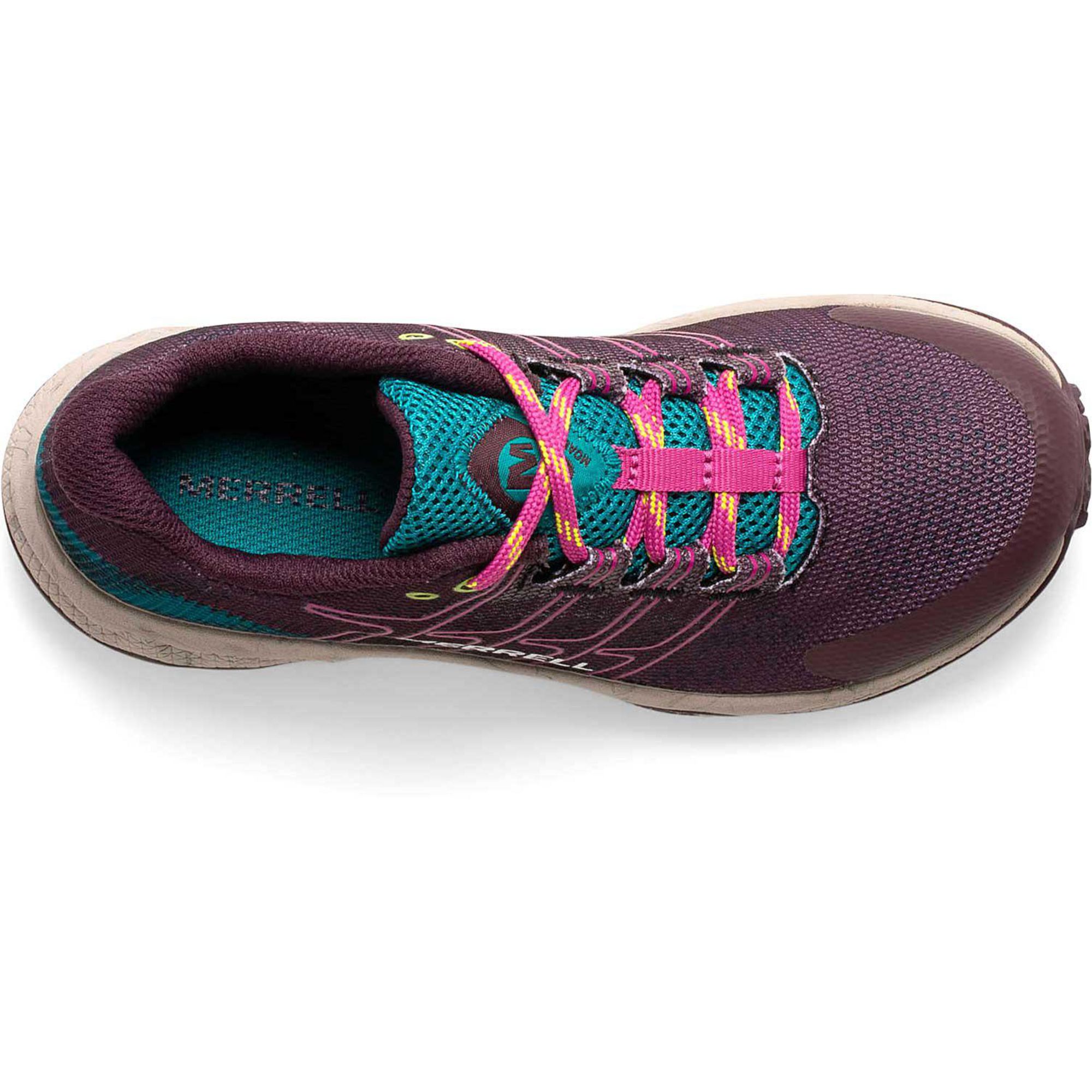 Детские кроссовки для бега по пересеченной местности Moab Flight Trail Running Shoes Merrell, Burgundy — фото 4