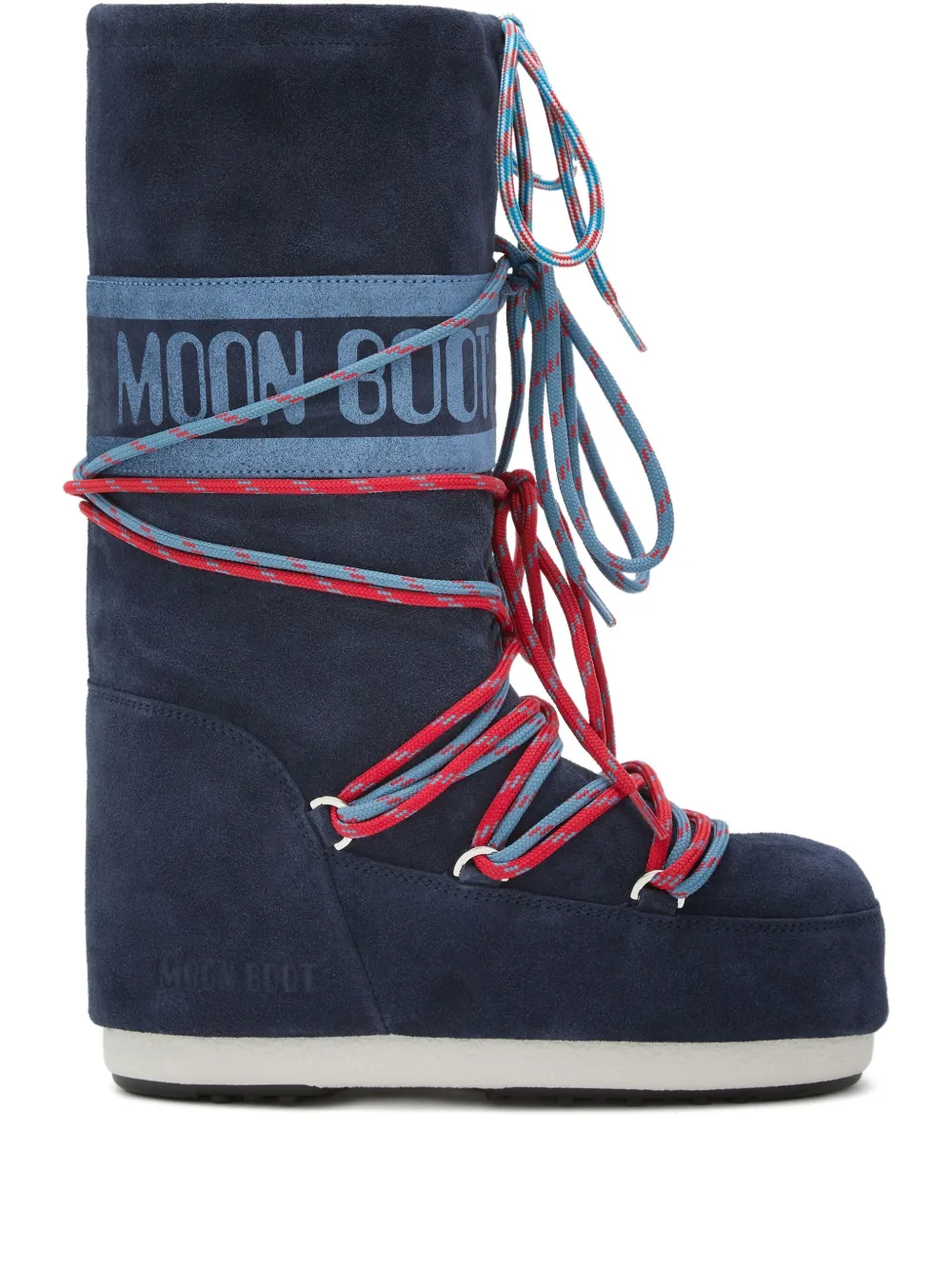 

Дутые сапоги Icon на шнуровке Moon Boot, синий