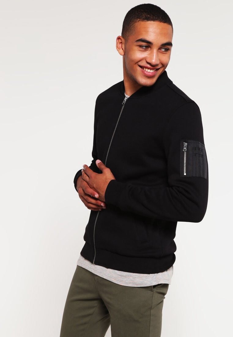 

Толстовка с кремальерой Urban Classics SWEAT BOMBER JACKET, черный