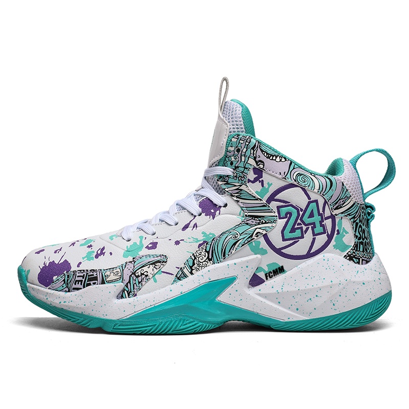 

Высокие детские баскетбольные кроссовки для подростков с защитой от ударов и устойчивостью к истиранию FCMM, белый