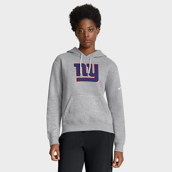 Толстовка с капюшоном New York Giants Club Fleece, женская, цвет heather gray Nike