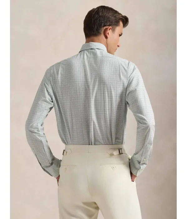 Рубашка slim fit Polo Ralph Lauren, зеленый — фото 3