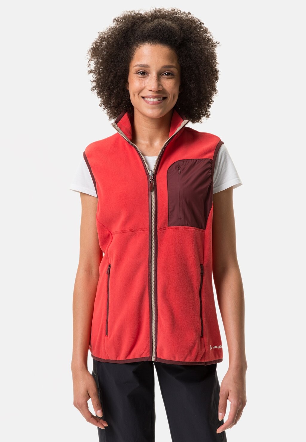 

Жилет WOMEN'S ROSEMOOR FLEECE VEST Vaude, красный