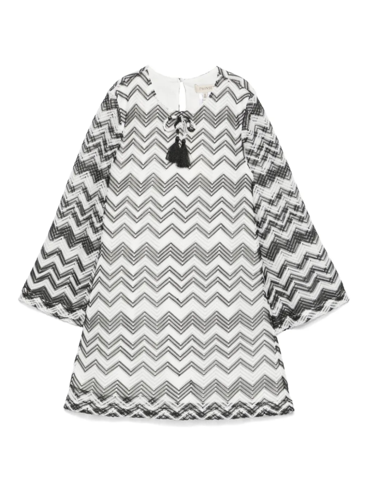 

Платье рыхлой вязки TWINSET Kids, белый