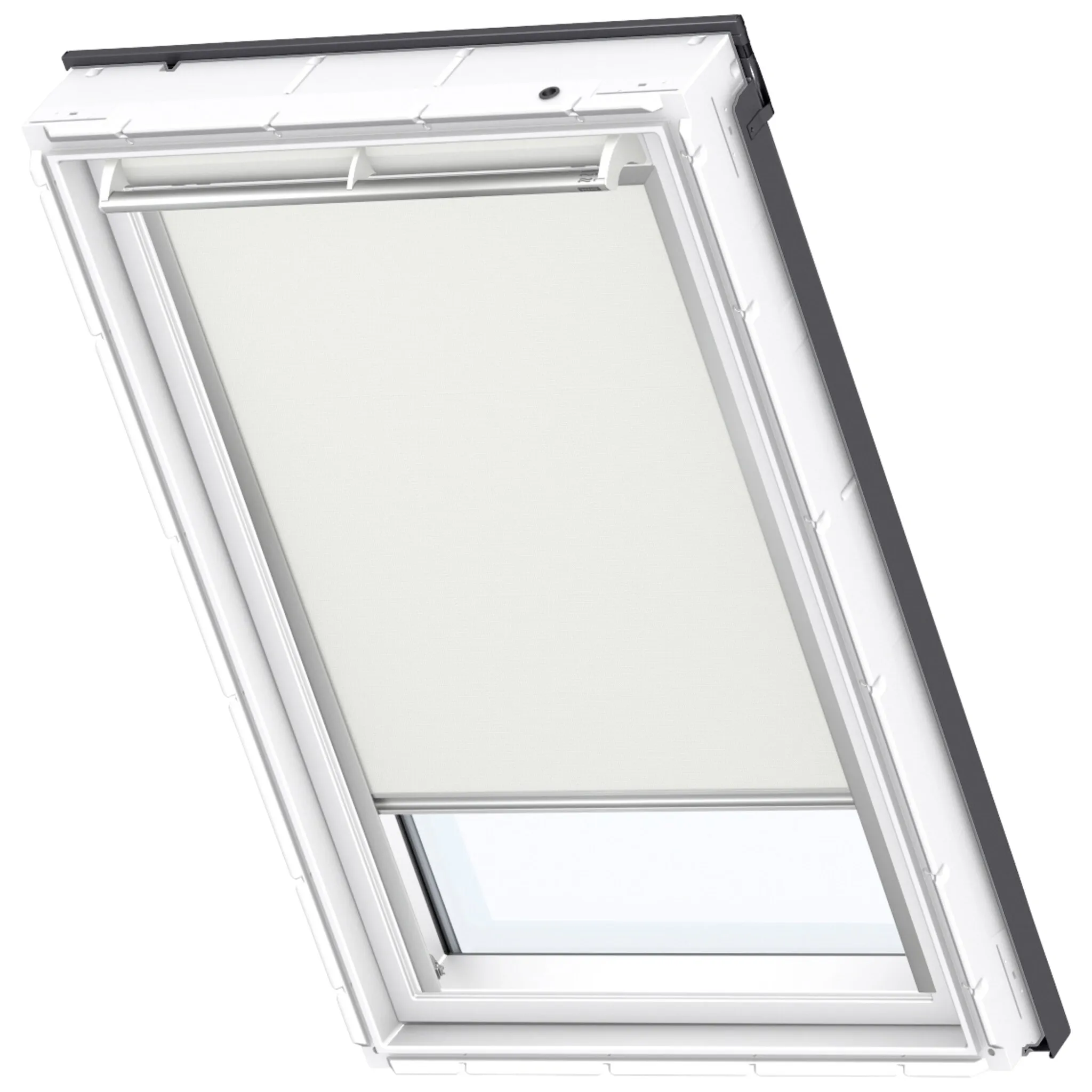 

Затемняющие рулонные шторы VELUX «DKL S06 1085S», затемнение, затемнение, без сверления, в направляющих, направляющие алюминиевого цвета и планка ручки, цвет Hellbeige