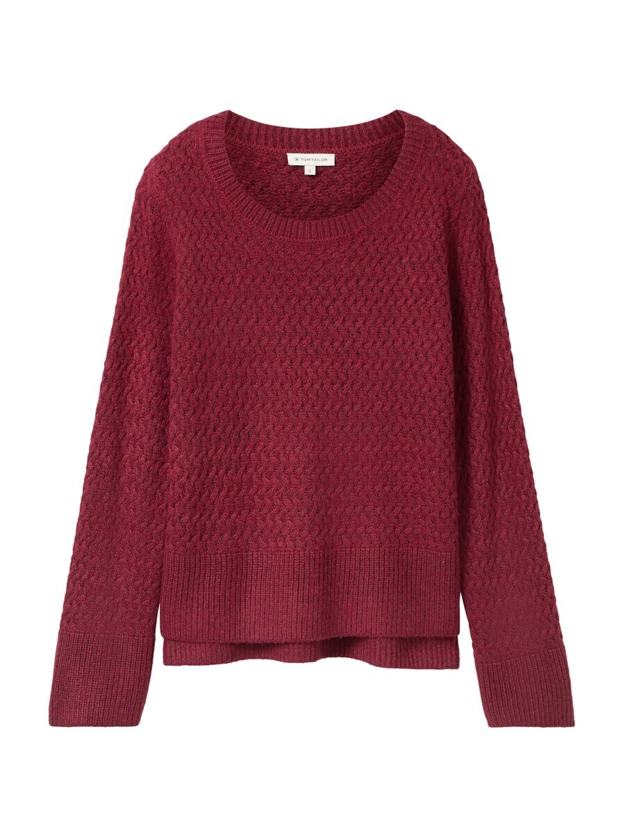 

Тонкий вязаный свитер TOM TAILOR Sweater, темно-красный