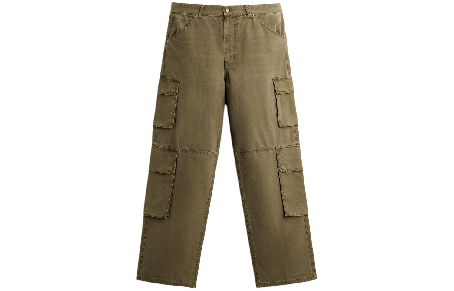 

Брюки-карго мужские Deep Khaki Zara, хаки