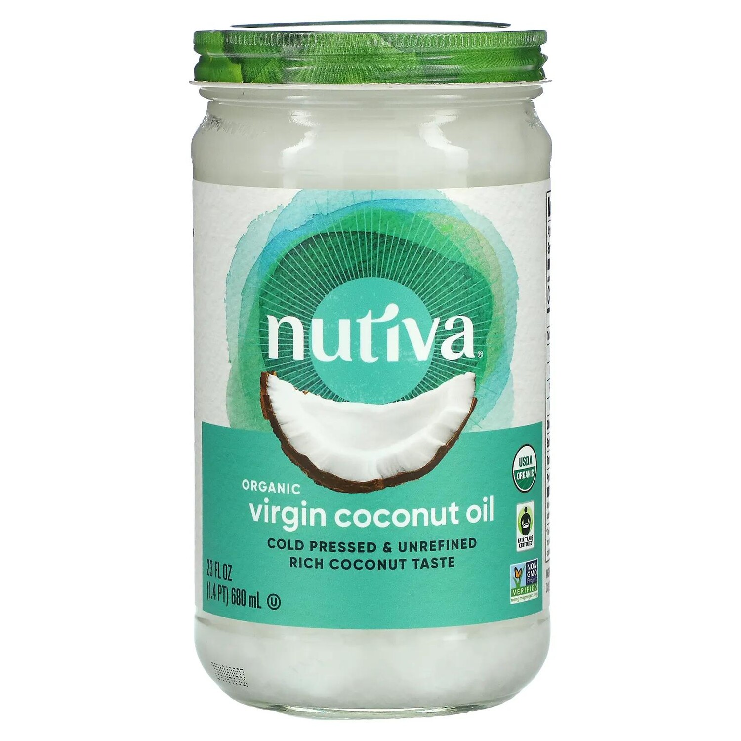 

Nutiva Органическое кокосовое масло Virgin 23 жидкие унции (680 мл)