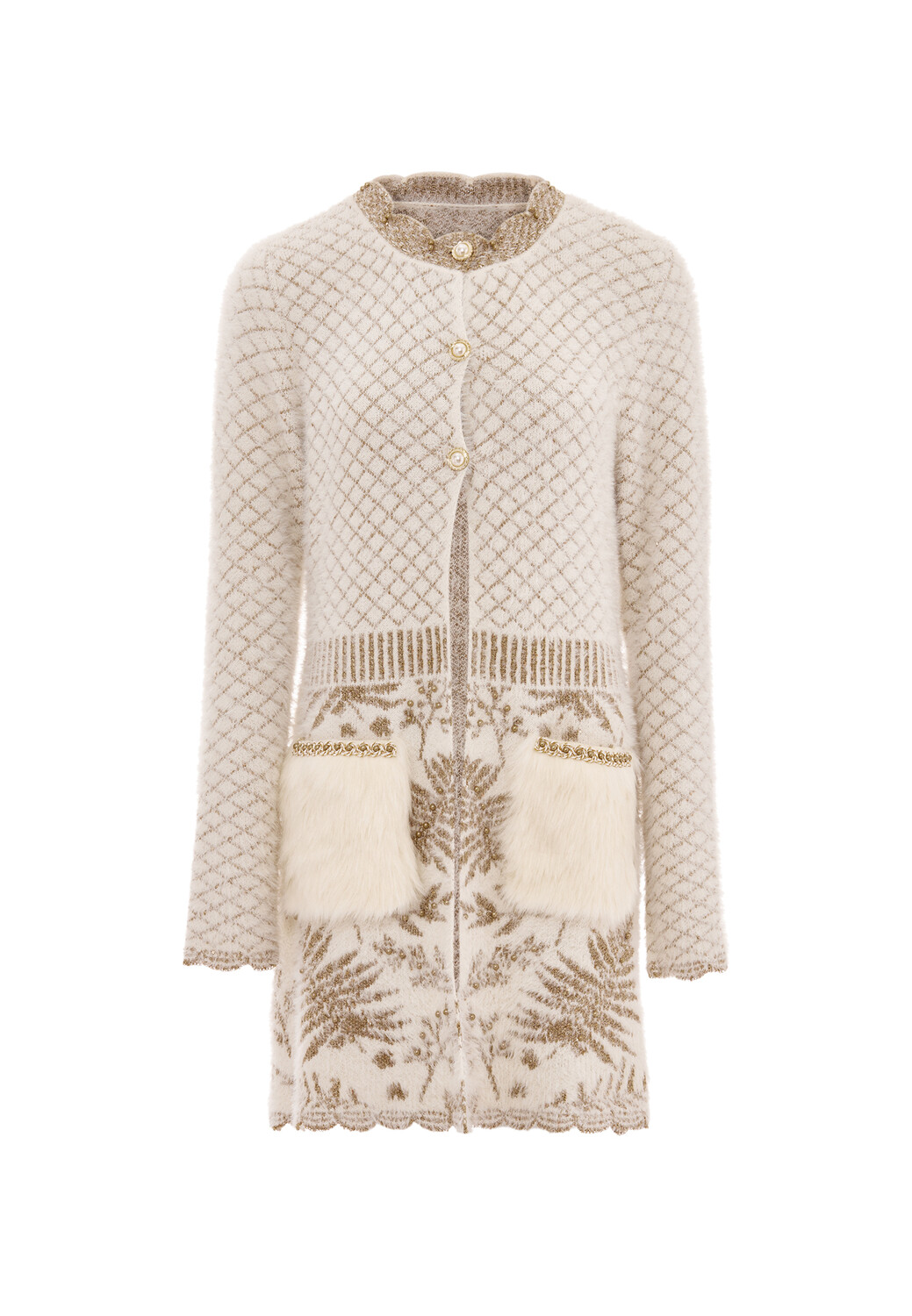 

Толстовка faina Strickjacke, цвет Wollweiss Goid
