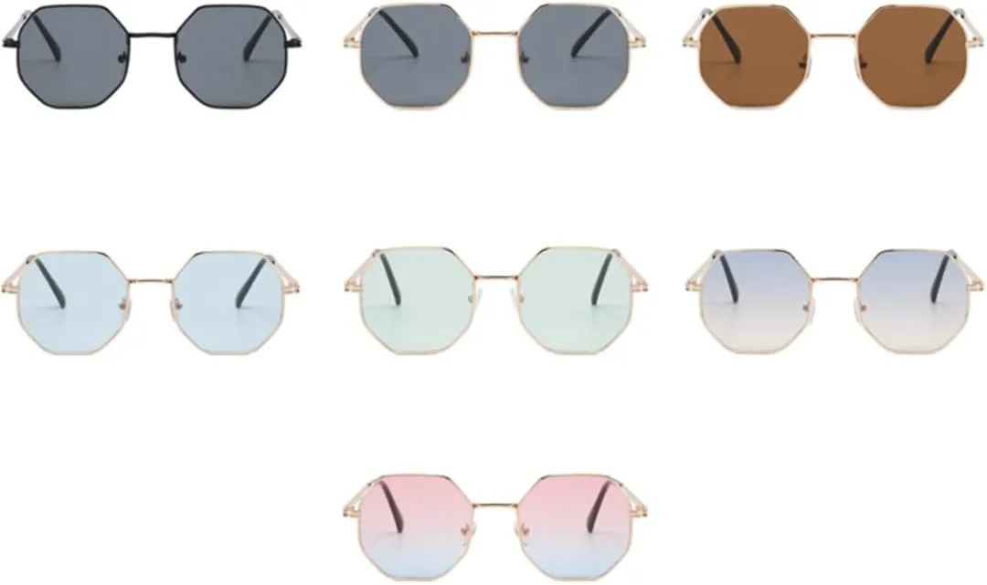 

Солнцезащитные очки с защитой UV400 | Металлическая оправа, цветные линзы | Для женщин и мужчин, для занятий спортом на открытом воздухе и вождения DSVIGF, Gold Brown