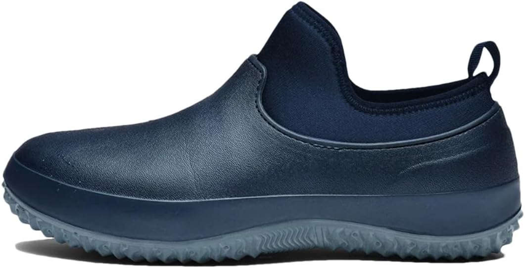 

Мужские и женские ботинки Wjnvfioo с противоскользящей подошвой, низкие повседневные дождевые ботинки, обувь шеф-повара, устойчивая к истиранию, синий