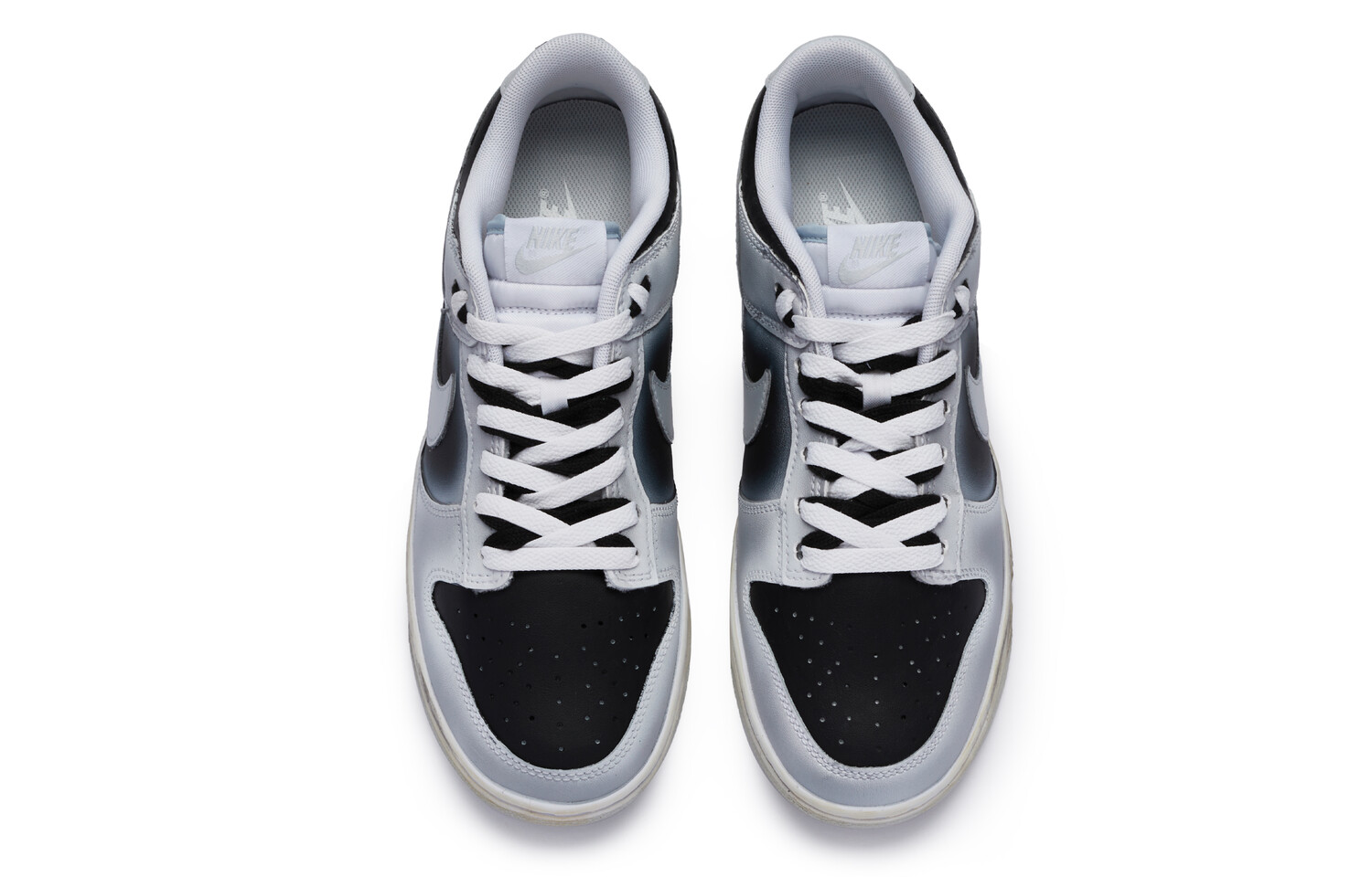 

Кроссовки Nike Dunk Skateboard Shoes Men Low-Top Silver Black