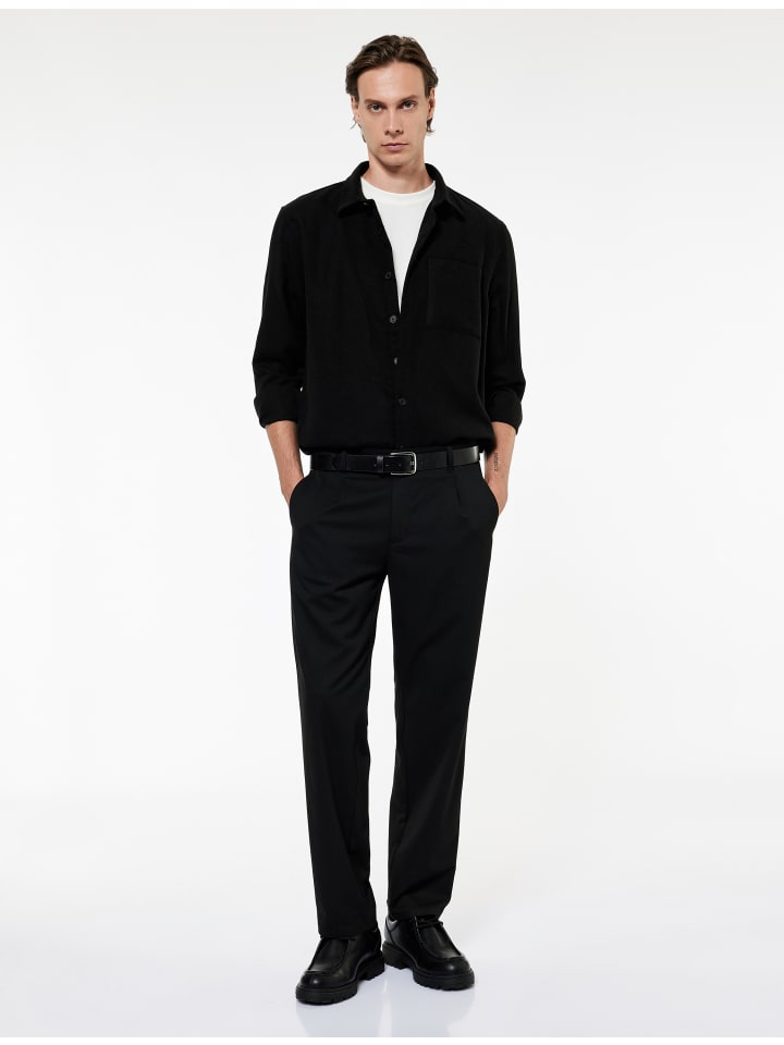 

KOTON Рубашки с длинными рукавами, черные