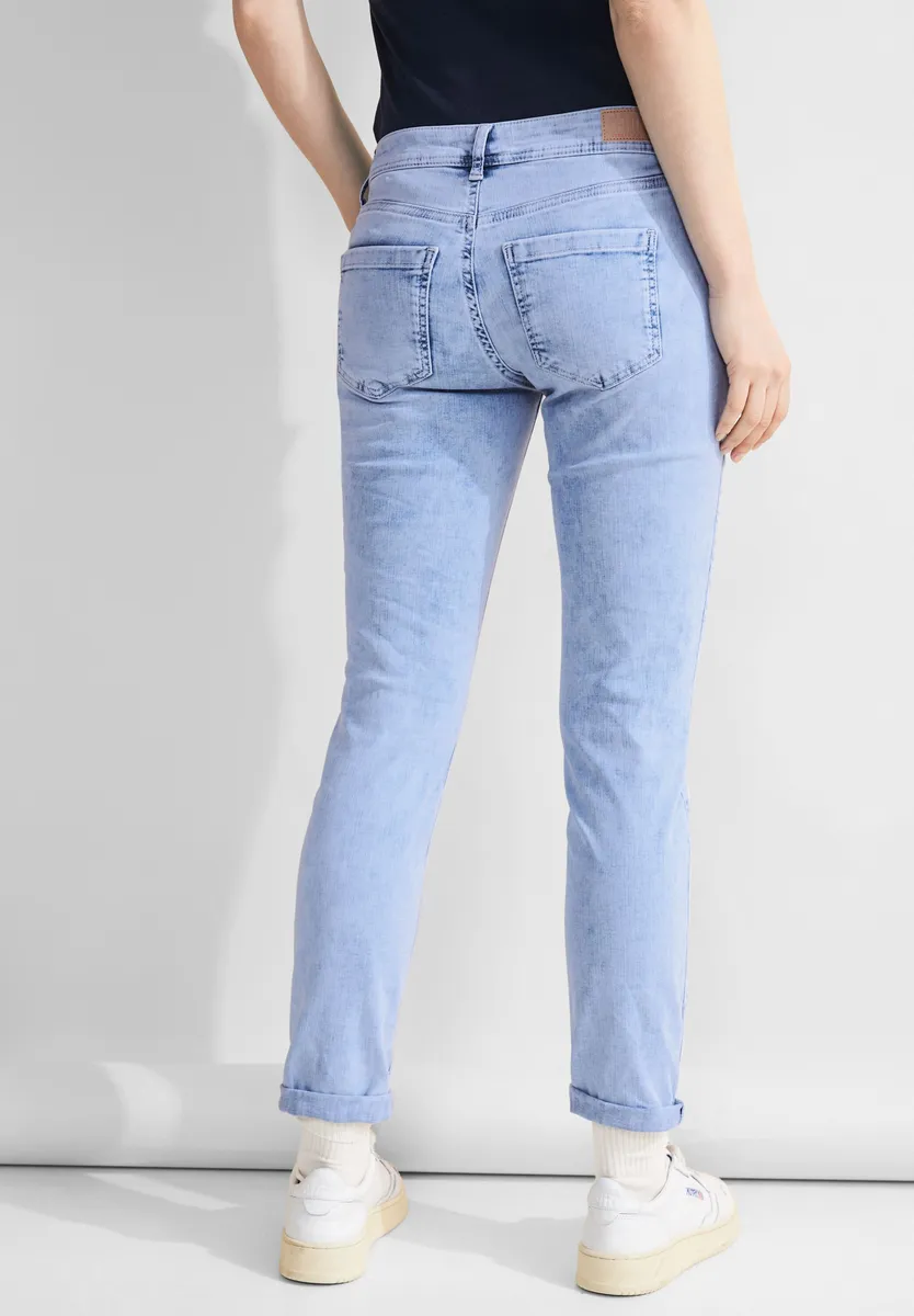 

Удобные джинсы STREET ONE из эластичного хлопка, цвет Heavy Indigo Bleach