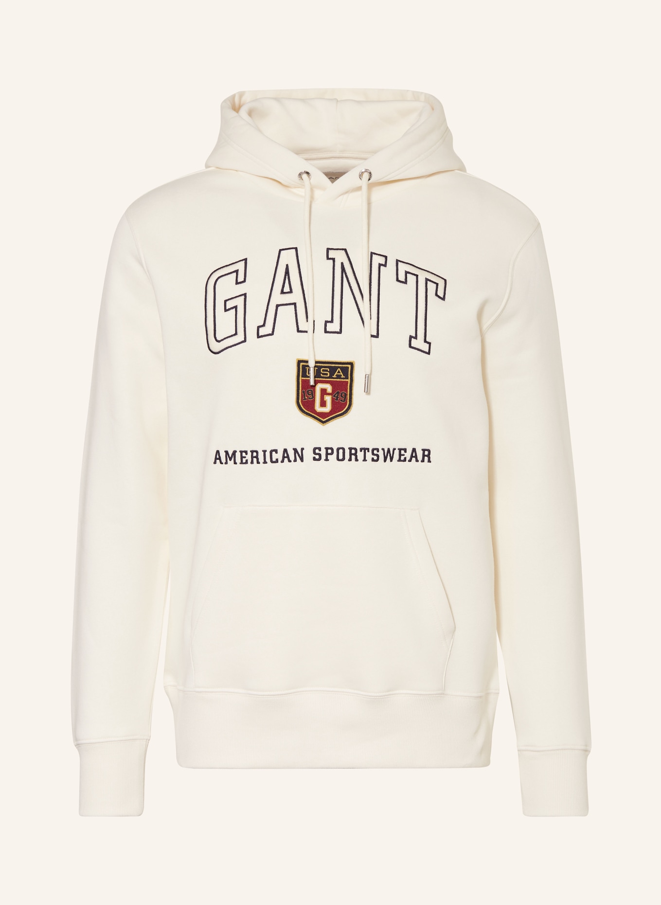 

Толстовка с капюшоном Gant, бежевый