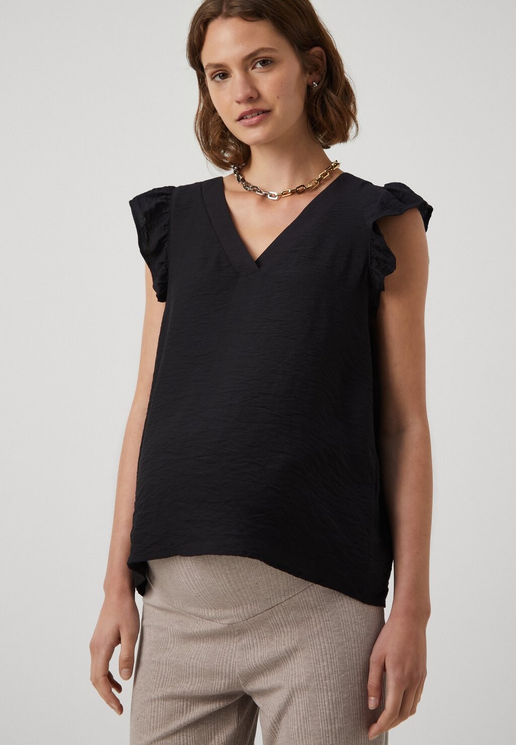 

Блузка Vmmnatja Flounce Vero Moda, черная