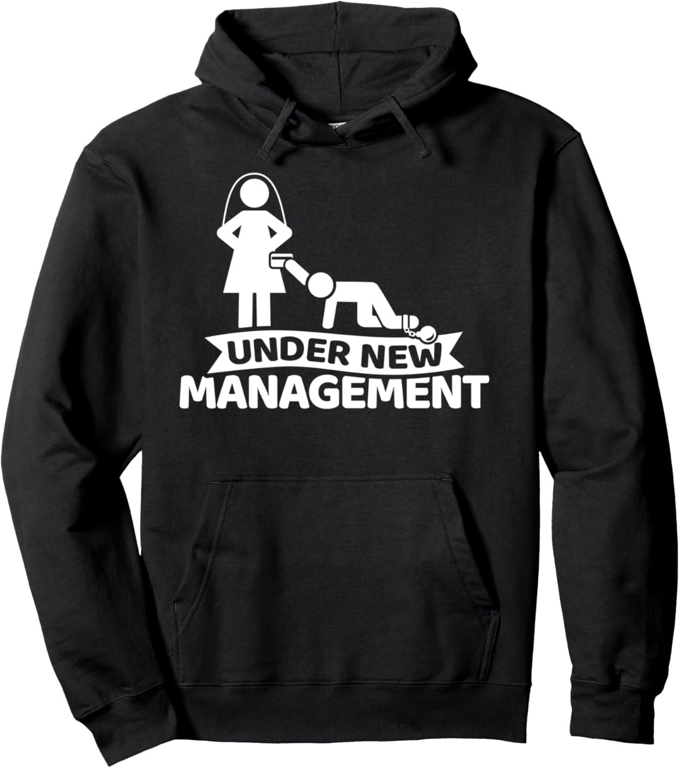 

Новая толстовка с капюшоном для рабыни, состоящей в браке по договоренности, черная Under The Gift Of New Management