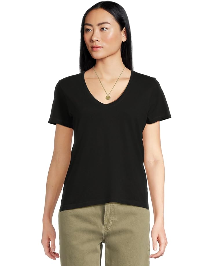 

Футболка Madewell Northside Vneck Tee, цвет Jet Black
