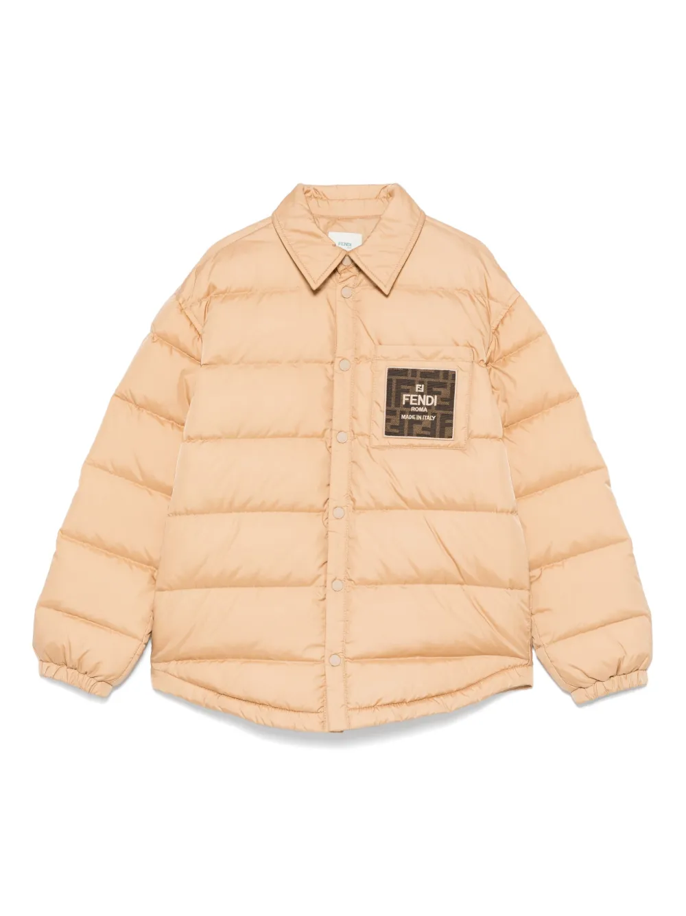 

Пуховик с логотипом FF FENDI KIDS, нейтральный